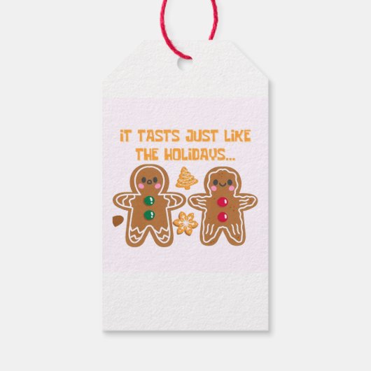 Funny gingerbread geschenkanhänger (Rückseite)