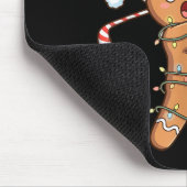 Funny Gingerbread Golf Christmas Cookie Oh Snap Sa Mousepad (Ecke)