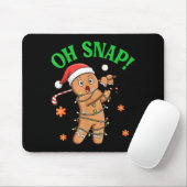 Funny Gingerbread Golf Christmas Cookie Oh Snap Sa Mousepad (Mit Mouse)