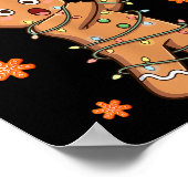 Funny Gingerbread Golf Christmas Cookie Oh Snap Sa Poster (Ecke)