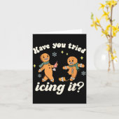 Funny Gingerbread Have You Tried Icing It Er Nurse Karte (Gelbe Blume)
