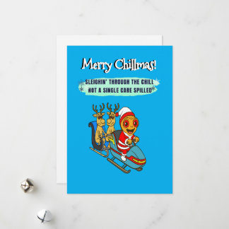 Funny Gingerbread Holiday – Printable Xmas Card Feiertagskarte
