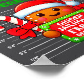 Funny Gingerbread Inmate Christmas Matching Family Poster (Ecke)