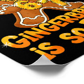 Funny Gingerbread Is So Rizzy Christmas 67 Gen Alp Poster (Ecke)