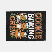 Funny Gingerbread Lovers Cookie Baking Crew Christ Fleecedecke (Vorderseite (Horizontal))