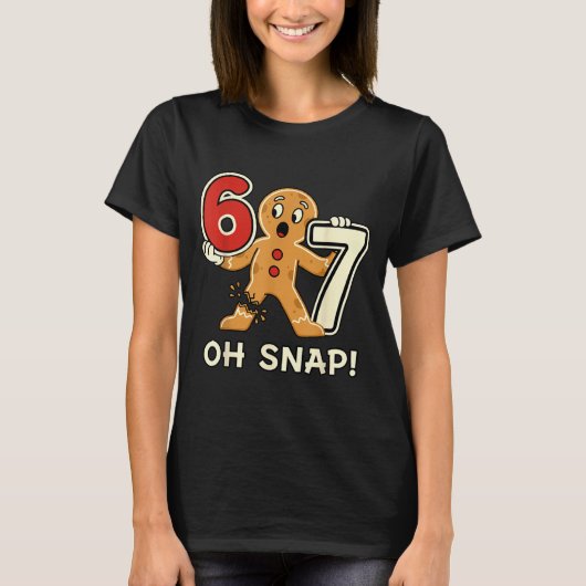 Funny Gingerbread Man 67 Six Seven For Adult Kids T-Shirt (Vorderseite)