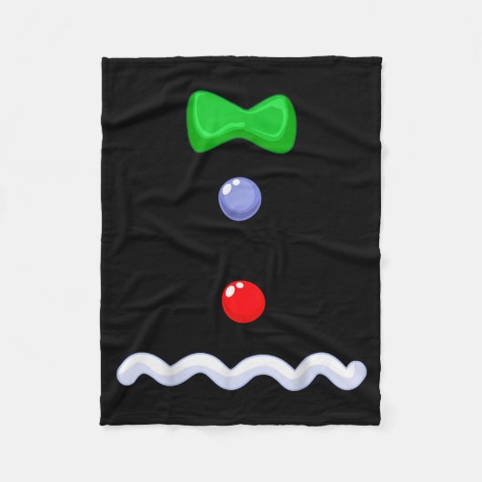 Funny Gingerbread Man Christmas Costume Fleecedecke (Vorderseite)