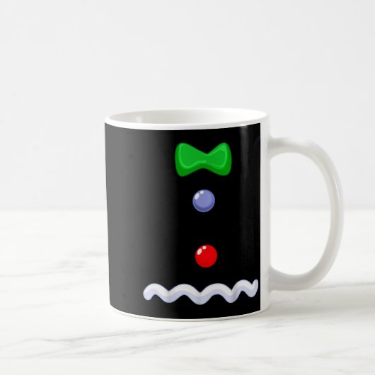Funny Gingerbread Man Christmas Costume Kaffeetasse (Rechts)
