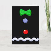 Funny Gingerbread Man Christmas Costume  Karte (Vorderseite)