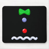 Funny Gingerbread Man Christmas Costume Mousepad (Vorne)