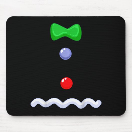 Funny Gingerbread Man Christmas Costume Mousepad (Vorne)