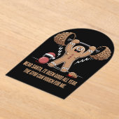 Funny Gingerbread Man Christmas Gym Workout Acryleinladungen (Ablage )