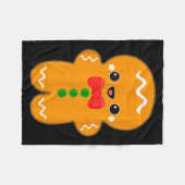 Funny Gingerbread Man Christmas Men Women Adult Yo Fleecedecke (Vorderseite (Horizontal))
