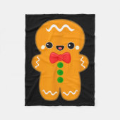 Funny Gingerbread Man Christmas Men Women Adult Yo Fleecedecke (Vorderseite)