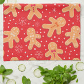 Funny Gingerbread man cookies custom Baking Crew Geschirrtuch (Gefaltet)