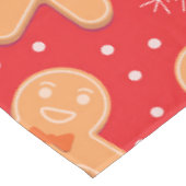 Funny Gingerbread man Cookies Muster Tischdecke (Schrägansicht)