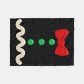 Funny Gingerbread Man Costume Christmas Xmas Men W Fleecedecke (Vorderseite (Horizontal))