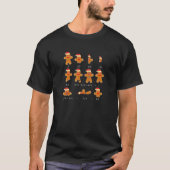 Funny Gingerbread Man Costume Halloween T-Shirt (Vorderseite)