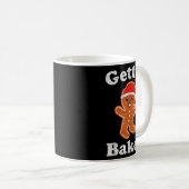 Funny Gingerbread Man Gettin Baked Cookie Baking C Kaffeetasse (VorderseiteRechts)