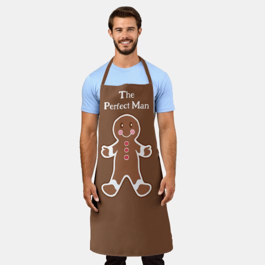 Funny Gingerbread Man Kitchen Schürze (Getragen)