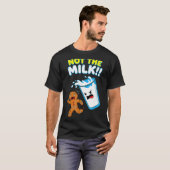 Funny Gingerbread Man Not The Milk Pun Cookies Wom T-Shirt (Vorne ganz)