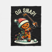 Funny Gingerbread Man Pajamas & Pjs Xmas Holid Fleecedecke (Vorderseite)