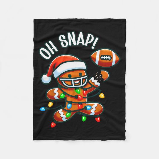 Funny Gingerbread Man Pajamas & Pjs Xmas Holid Fleecedecke (Vorderseite)