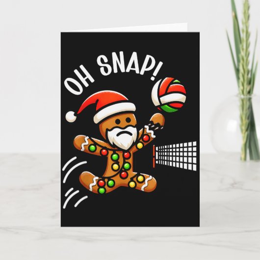 Funny Gingerbread Man Pajamas & Pjs Xmas Holid Karte (Vorderseite)