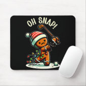 Funny Gingerbread Man Pajamas & Pjs Xmas Holid Mousepad (Mit Mouse)