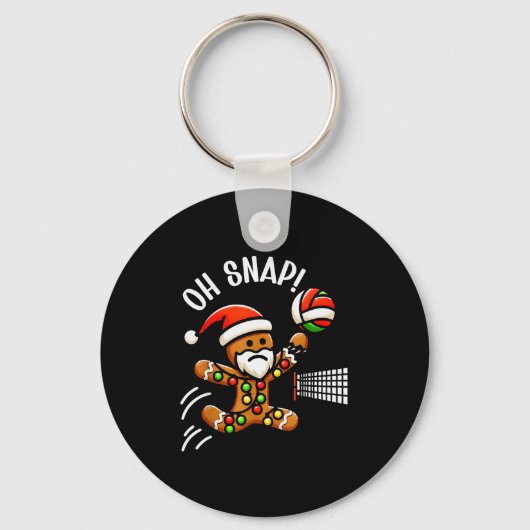 Funny Gingerbread Man Pajamas &amp; Pjs Xmas Holid Schlüsselanhänger (Vorderseite)