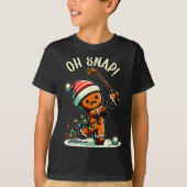 Funny Gingerbread Man Pajamas & Pjs Xmas Holid T-Shirt (Vorderseite)