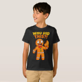Funny Gingerbread Man Who Did This Pun Cookies Wom T-Shirt (Vorne ganz)