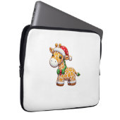 Funny Gingerbread Mann Giraffe Weihnachtsfrauen Mä Laptopschutzhülle (Vorne Rechts)