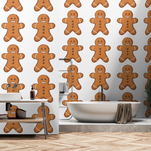 Funny Gingerbread Mann Weihnachtsfest Tapete