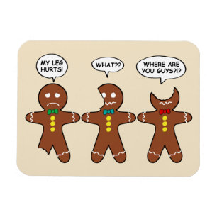 Funny Gingerbread Männer Cookies Magnet
