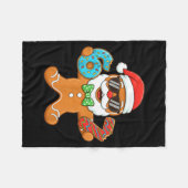 Funny Gingerbread Six Seven 67 Christmas Ice Cream Fleecedecke (Vorderseite (Horizontal))