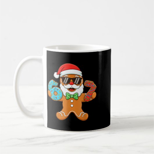 Funny Gingerbread Six Seven 67 Christmas Ice Cream Kaffeetasse (Links)
