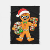 Funny Gingerbread Six Seven 67 Gingerbread Man Xma Fleecedecke (Vorderseite)