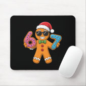 Funny Gingerbread Six Seven 67 Ice Cream Christmas Mousepad (Mit Mouse)