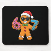 Funny Gingerbread Six Seven 67 Ice Cream Christmas Mousepad (Vorne)