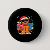 Funny Gingerbread Six Seven 67 Ice Cream Drip Chri Button (Vorderseite)