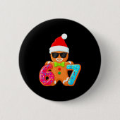 Funny Gingerbread Six Seven 67 Ice Cream Drip Chri Button (Vorderseite)
