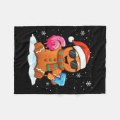 Funny Gingerbread Six Seven 67 Ice Cream Drip Chri Fleecedecke (Vorderseite (Horizontal))