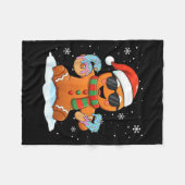 Funny Gingerbread Six Seven 67 Ice Cream Drip Chri Fleecedecke (Vorderseite (Horizontal))