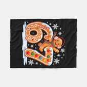 Funny Gingerbread Six Seven 67 Ice Cream Drip Chri Fleecedecke (Vorderseite (Horizontal))