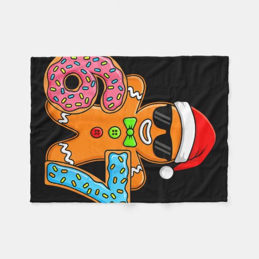 Funny Gingerbread Six Seven 67 Ice Cream Drip Chri Fleecedecke (Vorderseite (Horizontal))