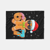 Funny Gingerbread Six Seven 67 Ice Cream Drip Chri Fleecedecke (Vorderseite (Horizontal))