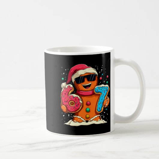 Funny Gingerbread Six Seven 67 Ice Cream Drip Chri Kaffeetasse (Rechts)