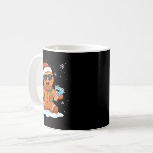 Funny Gingerbread Six Seven 67 Ice Cream Drip Chri Kaffeetasse (Vorderseite Links)