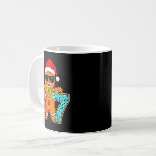 Funny Gingerbread Six Seven 67 Ice Cream Drip Chri Kaffeetasse (Vorderseite Links)
